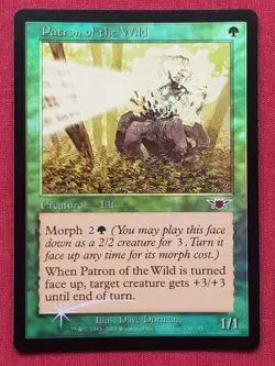 Magic The Gathering LEGIONS FOIL PATRON OF THE WILD green card MTG - Image 1