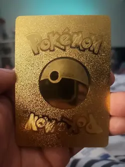 Pokemon Pikachu Vmax Gold Foil Fan Art Textured Collector Card TG17/TG30 HP310 - Image 2