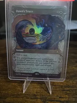 Dawn's Truce Showcase Bloomburrow Foil Near Mint Condition 295 mtg - Image 1