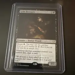MTG - Grim Haruspex - Commander 2019 118/302 - Regular Rare - Morph Draw - Image 1