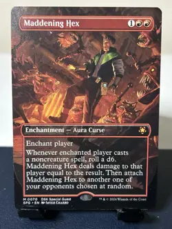 MTG: Maddening Hex (Borderless) Special Guests Regular Red Enchantment Mythic - Image 1