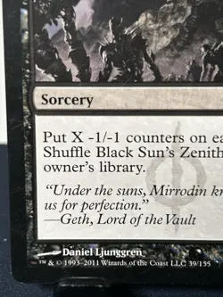 MTG: Black Sun's Zenith : Mirrodin Besieged Regular Black Rare Sorcery - Image 5