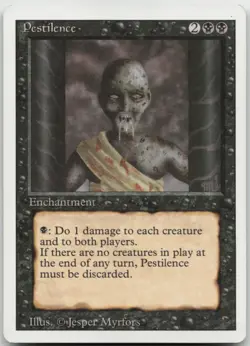 MTG Pestilence C Revised Edition LP - Image 1