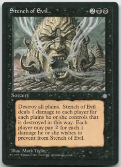 MTG Stench of Evil U Ice Age LP - Image 1