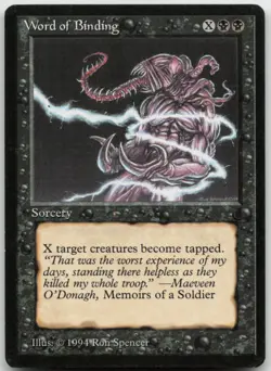 MTG Word of Binding C The Dark LP - Image 1