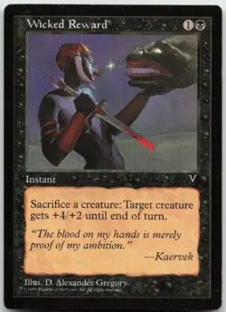 MTG Wicked Reward C Visions LP - Image 1