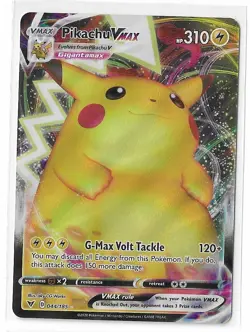 Pikachu Vmax 044/185 Vivid Voltage Sword & Shield Ultra Rare Pokemon TCG Card NM - Image 1