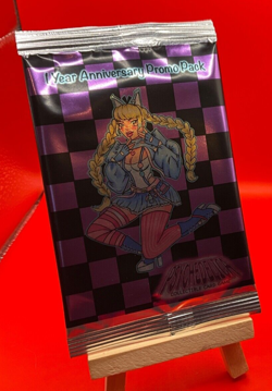 Psychedelica CCG TCG 👀SEALED 1YR ANNIVERSARY PROMO PACK👀 3 HOLO PROMO CARDS! - Image 1