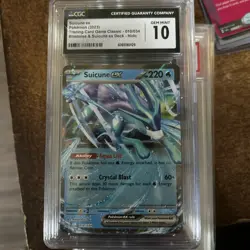 Pokemon CGC GEM Mint 10 Suicune EX Classic Collection Trading Card 010/034 - Image 1