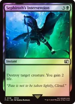 NM Foil Sephiroth's Intervention, MTG, Final Fantasy, Magic the Gathering, 116 - Image 1