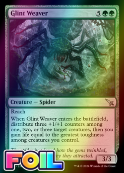 x1 Glint Weaver MKM MTG 162 FOIL UNCOMMON M/NM 1x - Image 1