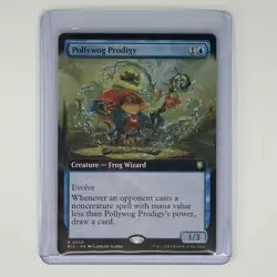 Pollywog Prodigy (Extended Art) 50 NM R Commander: Bloomburrow MTG - Image 1
