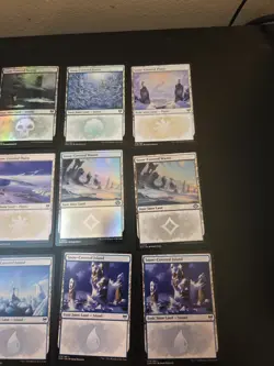 mtg snow covered lands Lot X 13 - Image 3