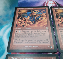 X4 Magic The Gathering Torment Grim Lavamancer MTG LP-MP - Image 2