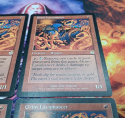 X4 Magic The Gathering Torment Grim Lavamancer MTG LP-MP - Image 3