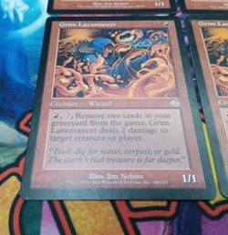 X4 Magic The Gathering Torment Grim Lavamancer MTG LP-MP - Image 4