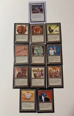 MTG Antiques (12) Set-Argivian Archaeologist, Su-Chi, Onluet, Wall Of Spears etc - Image 1