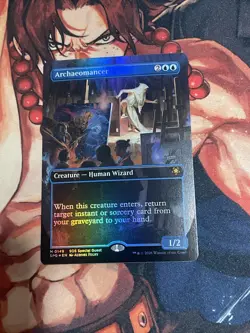 Archaeomancer FOIL Borderless 149 Special Guests SOS SPG MTG Mythic Unplayed NM - Image 1