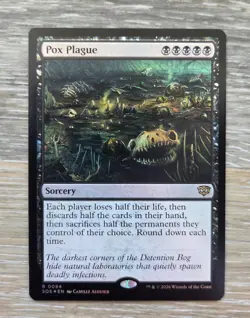 POX PLAGUE ~ NM ~ MTG Magic - 0094 SOS Secrets of Strixhaven - FOIL - Image 1