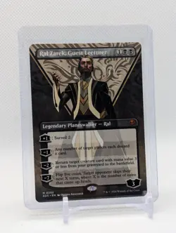 MTG - Ral Zarek, Guest Lecturer - Borderless Mythic #282 Secrets of Strixhaven - Image 1