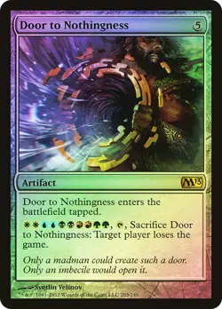 MTG FOIL Door to Nothingness - Magic 2013 #203 - Image 1
