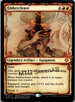 MTG SkeenAB Embercleave SHOWCASE from SPG. NM. - Image 1