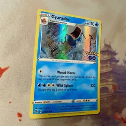 Gyarados 022/078 Pokemon GO Holo Rare Stamped Pokemon Card NM - Image 3