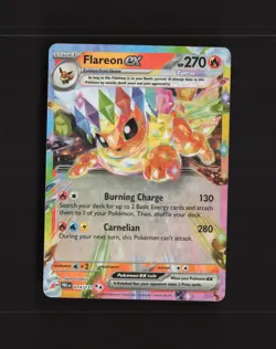 Flareon ex 014/131 Prismatic Evolutions Ultra Rare Holo Pokemon Card NM - Image 1