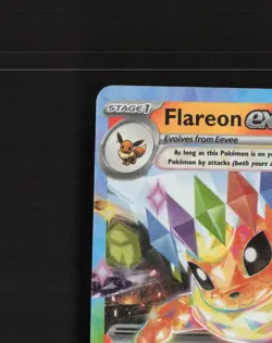 Flareon ex 014/131 Prismatic Evolutions Ultra Rare Holo Pokemon Card NM - Image 3