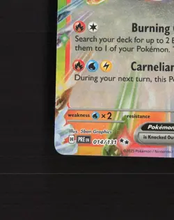Flareon ex 014/131 Prismatic Evolutions Ultra Rare Holo Pokemon Card NM - Image 5