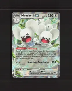 Maushold ex 155/182 Paradox Rift Ultra Rare Holo Pokemon Card NM - Image 1