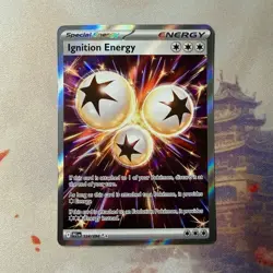 Ignition Energy 124/094 Phantasmal Flames Full Art Ultra Rare Holo Pokemon Card - Image 1