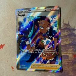Nessa 183/185 Vivid Voltage Full Art Ultra Rare Holo Pokemon Card NM - Image 2
