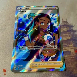 Nessa 183/185 Vivid Voltage Full Art Ultra Rare Holo Pokemon Card NM - Image 4