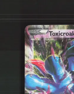 Toxicroak EX 41/106 Flashfire Ultra Rare Holo Pokemon Card DMG - Image 3