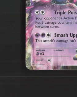 Toxicroak EX 41/106 Flashfire Ultra Rare Holo Pokemon Card DMG - Image 5
