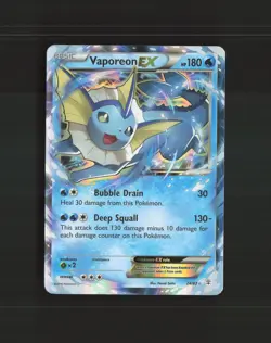 Vaporeon EX 24/83 Generations Ultra Rare Holo Pokemon Card DMG - Image 1