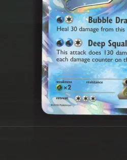 Vaporeon EX 24/83 Generations Ultra Rare Holo Pokemon Card DMG - Image 5