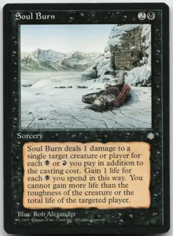 MTG Soul Burn C Ice Age LP - Image 1