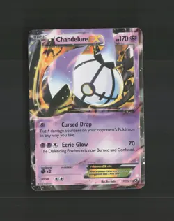 Chandelure EX 77/113 Legendary Treasures Ultra Rare Holo Pokemon Card MP - Image 1