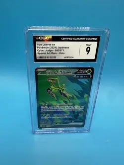 CGC 9 Iron Leaves EX Pokemon (2024) Cyber Judge JP - 093/071 - Image 1