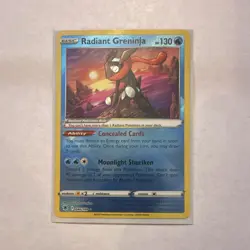 Pokemon TCG Radiant Greninja 046/189 Astral Radiance Radiant Rare Holo English - Image 1