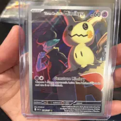 Pokemon Team Rocket's Mimikyu Full Art Card 238/217 Basic English Psychic - Image 2