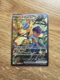 Hop's Zacian ex 186 Pokemon Journey Together Special Illustration Rare Card NM+ - Image 1
