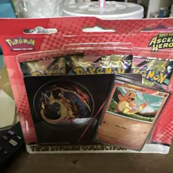 Pokemon Mega Evolution Ascended Heroes 3Pack Tech Sticker Collection Charmander - Image 1