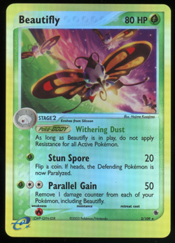 Pokemon 2003 Ex Ruby & Sapphire - Beautifly - Reverse Holo - 2 - Image 1