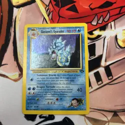 Pokemon TCG Giovanni's Gyarados 5/132 Gym Challenge Holo Vintage LP - Image 2