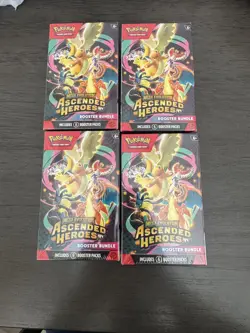 Pokemon TCG Ascended Heroes Booster Bundle - Lot of X4 New/Sealed READY TO SHIP - Image 1