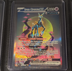 Pokemon TCG Iron Crown ex 206/162 SV05 Temporal Forces SIR Full Art Holo 220HP - Image 1
