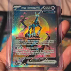 Pokemon TCG Iron Crown ex 206/162 SV05 Temporal Forces SIR Full Art Holo 220HP - Image 2